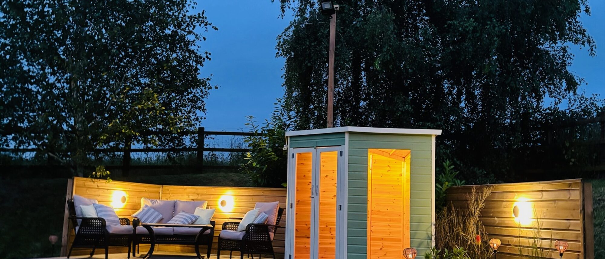 Garden room — power, lighting and outdoor living