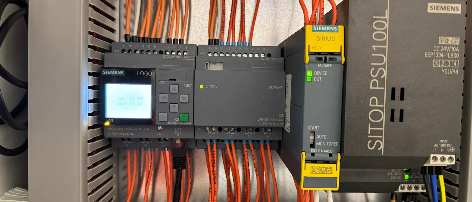 Control panel rebuild — obsolete relays to new PLC