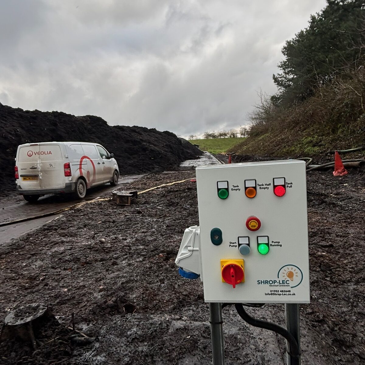 New weatherproof control panel installed on site