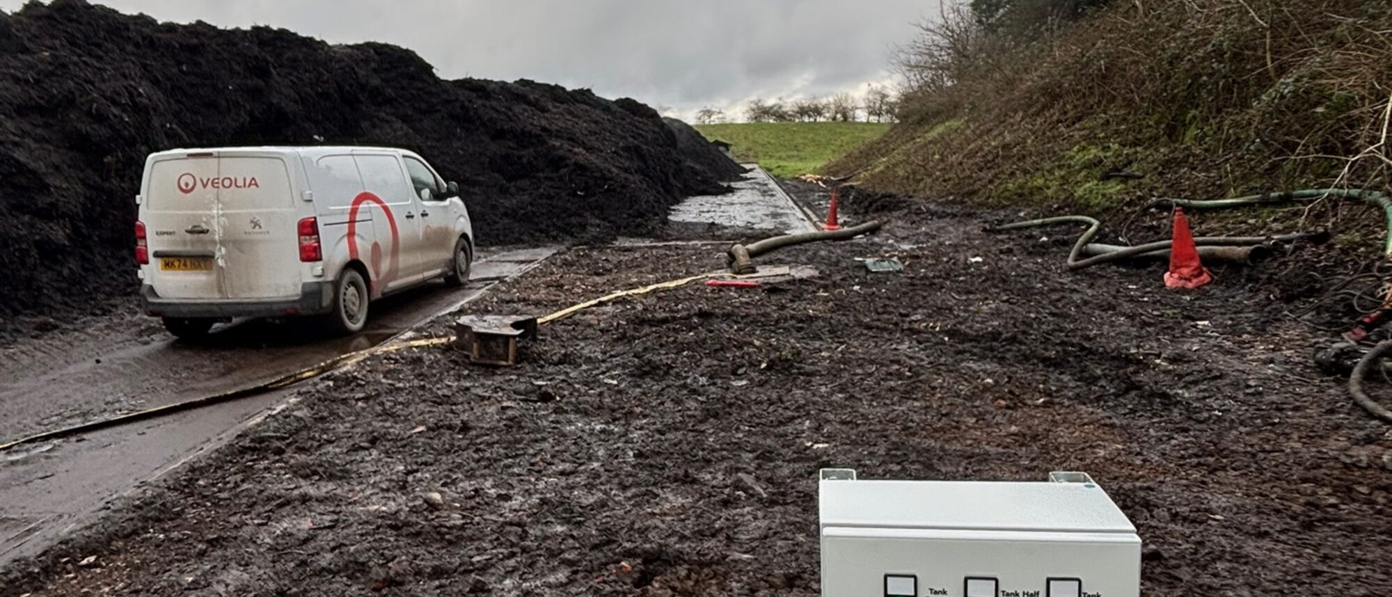 Outdoor site controls — replaced in the worst of the weather
